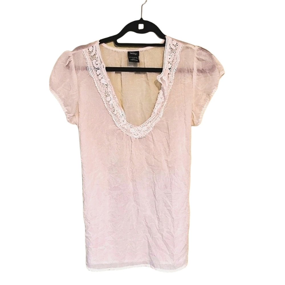 Vanity crinkle cream boho top.